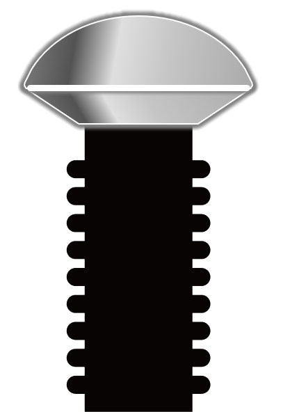 ネジ頭のイメージ（丸皿）