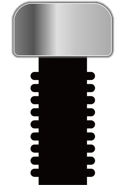 ネジ頭のイメージ（なべ）